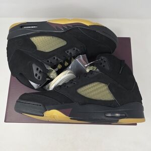 Jordan 5 Retro SP A MA Maniere Dusk Men's 10 Black Burgundy FD1330 001 NEW